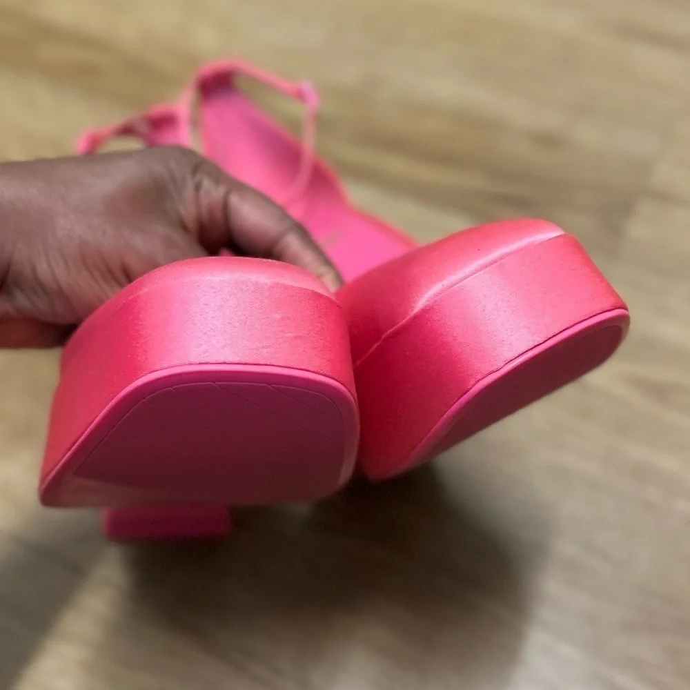 Zara pink platform shoes